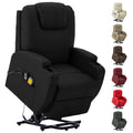 vidaXL Power Lift Recliner Electric Lift Chair for Home Theater Faux Leather